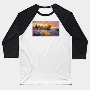 French countryside with lavender Baseball T-Shirt